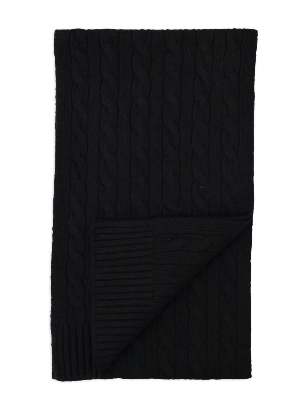 Reworked Polo Ralph Lauren Beanies Cable-Knit Cotton Black Beanie